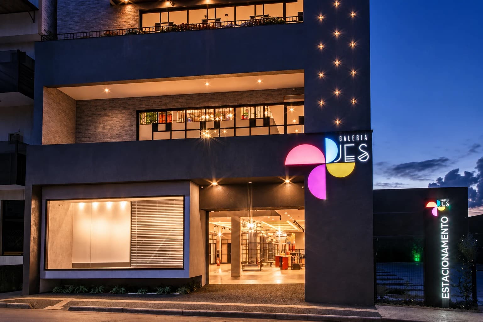 Fachada da Galeria Jes em Silvânia